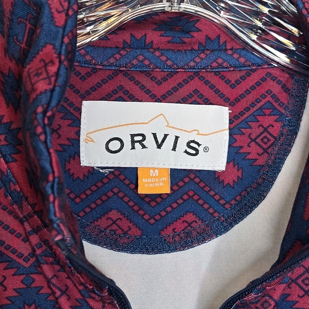 Orvis Performance 1/4 Zip Pullover Aztec Design S… - image 4